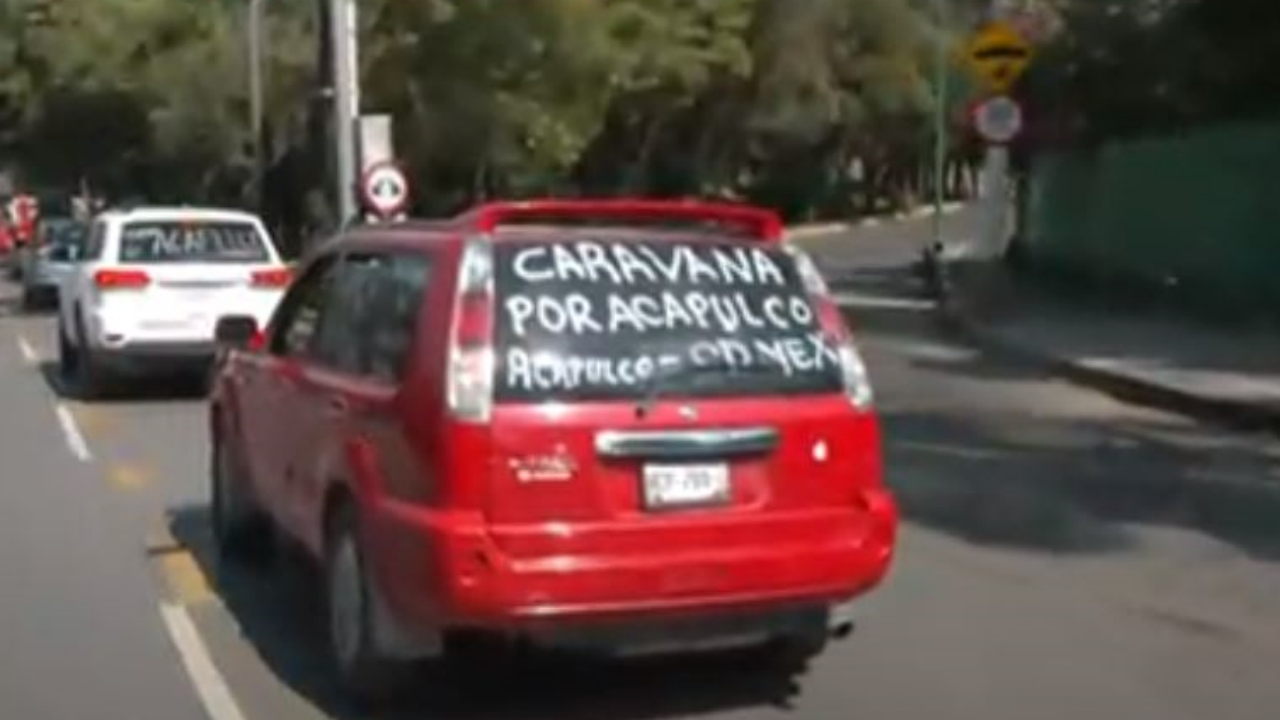 Caravana de Damnificados por Otis en Acapulco Llega a CDMX Piden