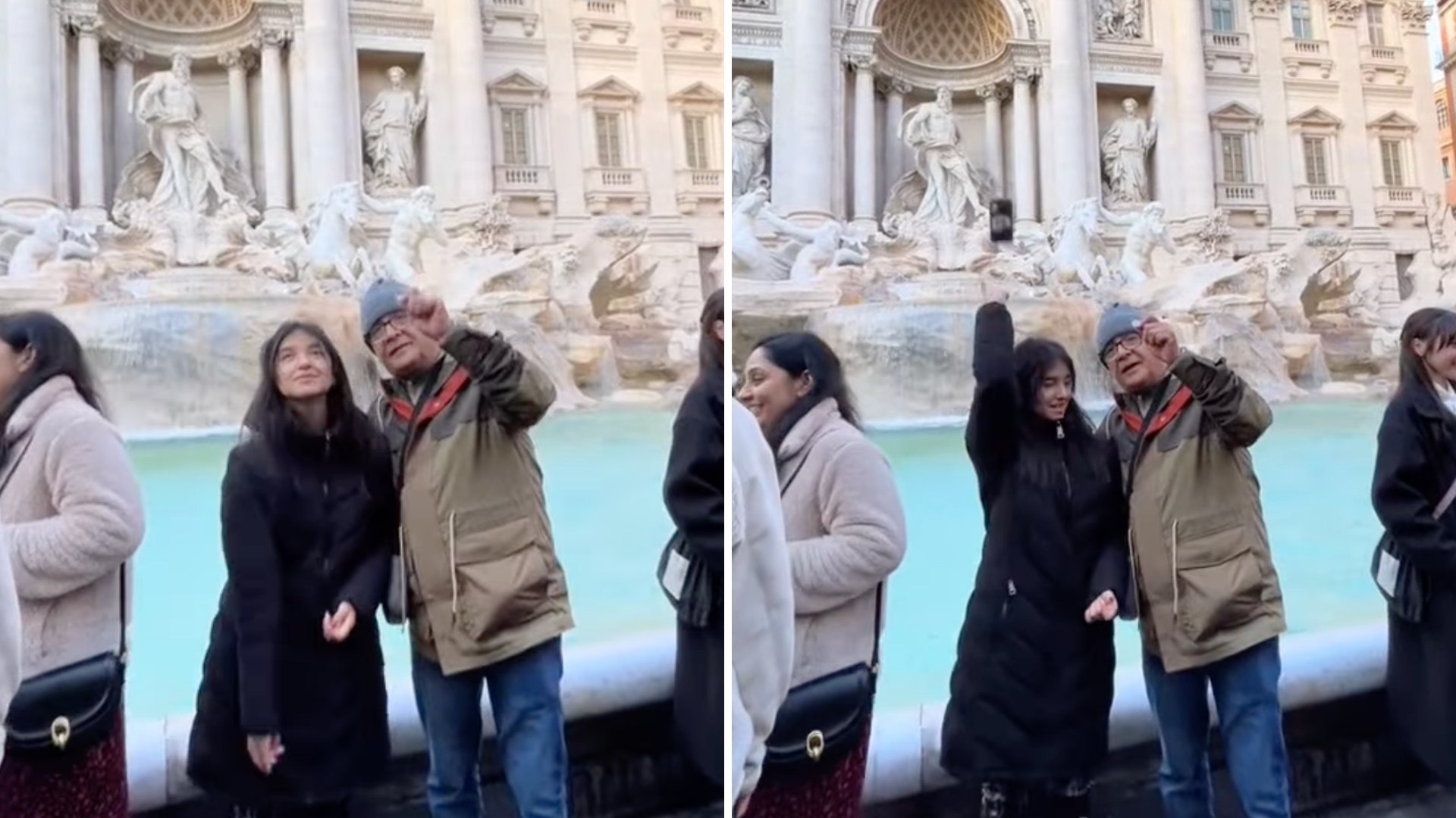 Mujer Intenta Echar Moneda a La Fontana Di Trevi y Lanza Su Celular ...
