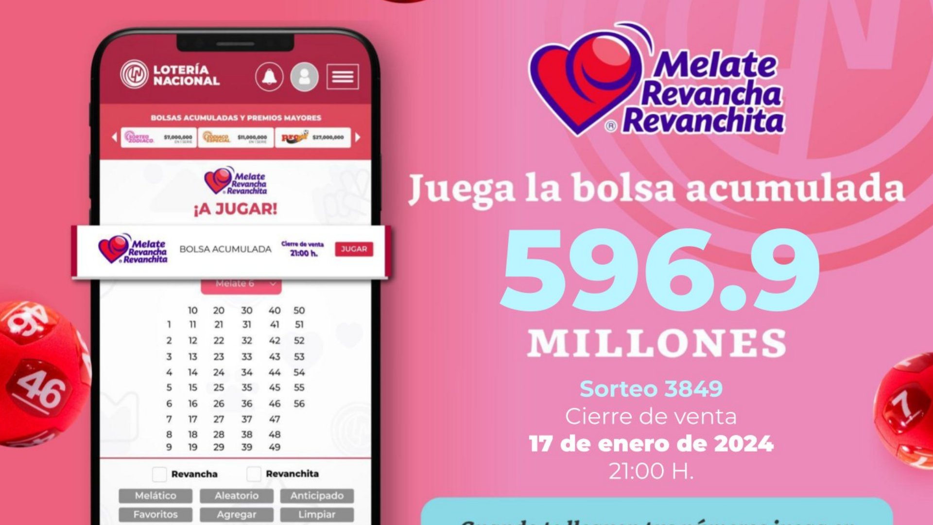 Resultados Melate, Revancha Y Revanchita Hoy 17 De Enero 2024 ...