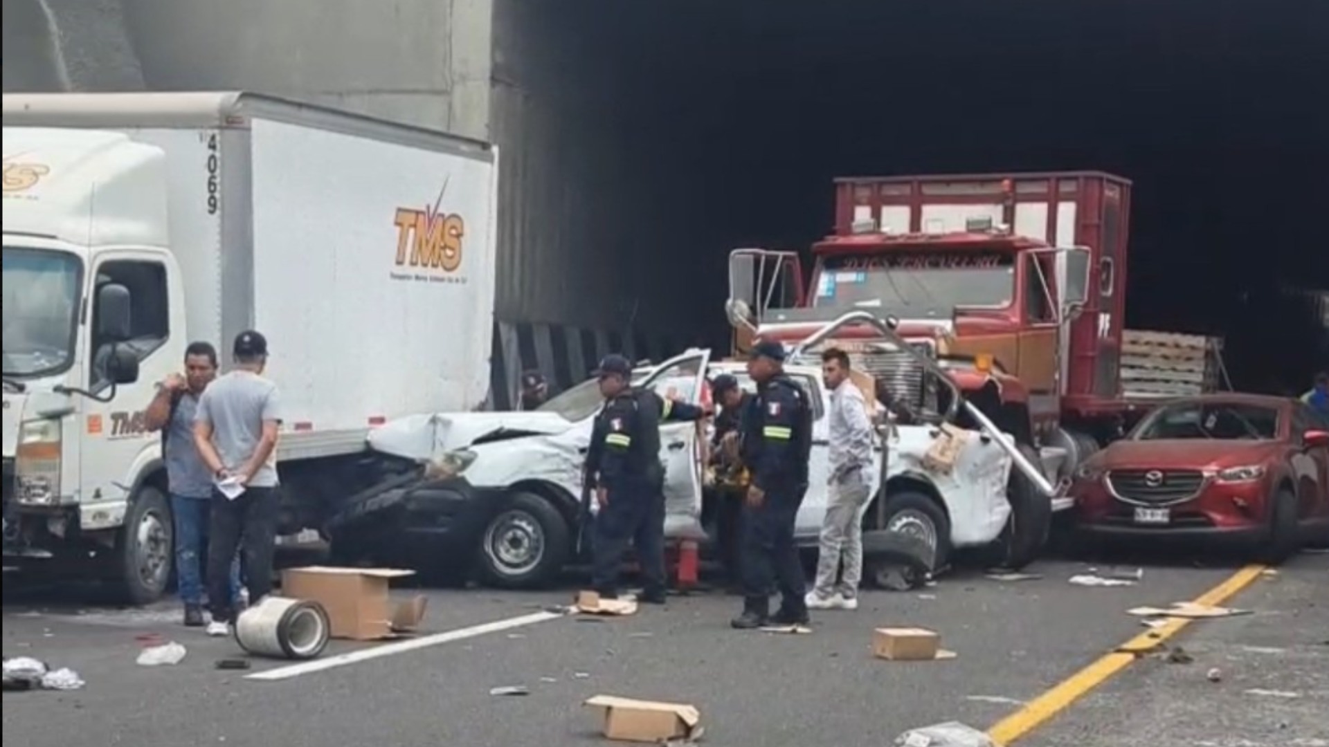 Accidente En El Circuito Exterior Mexiquense Saldo De La Carambola Hoy