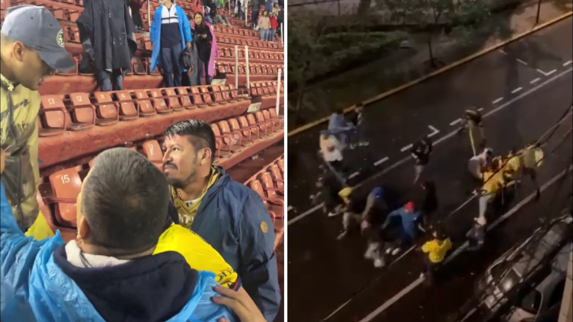 Agresiones América vs Pumas 2024: Captan Peleas de Aficionados en el ...