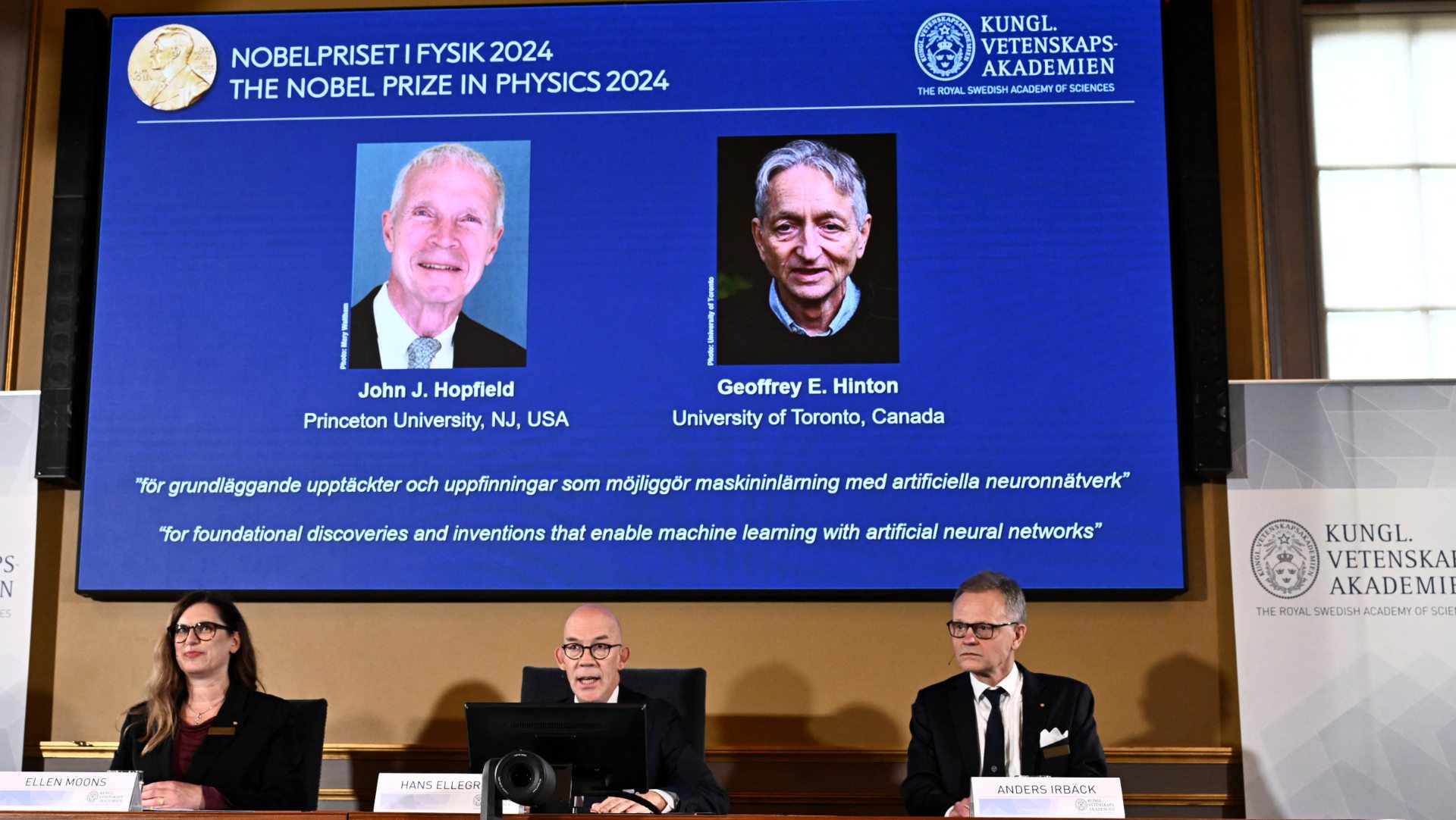 John Hopfield Y Geoffrey Hinton Ganan El Premio Nobel De Física | N+