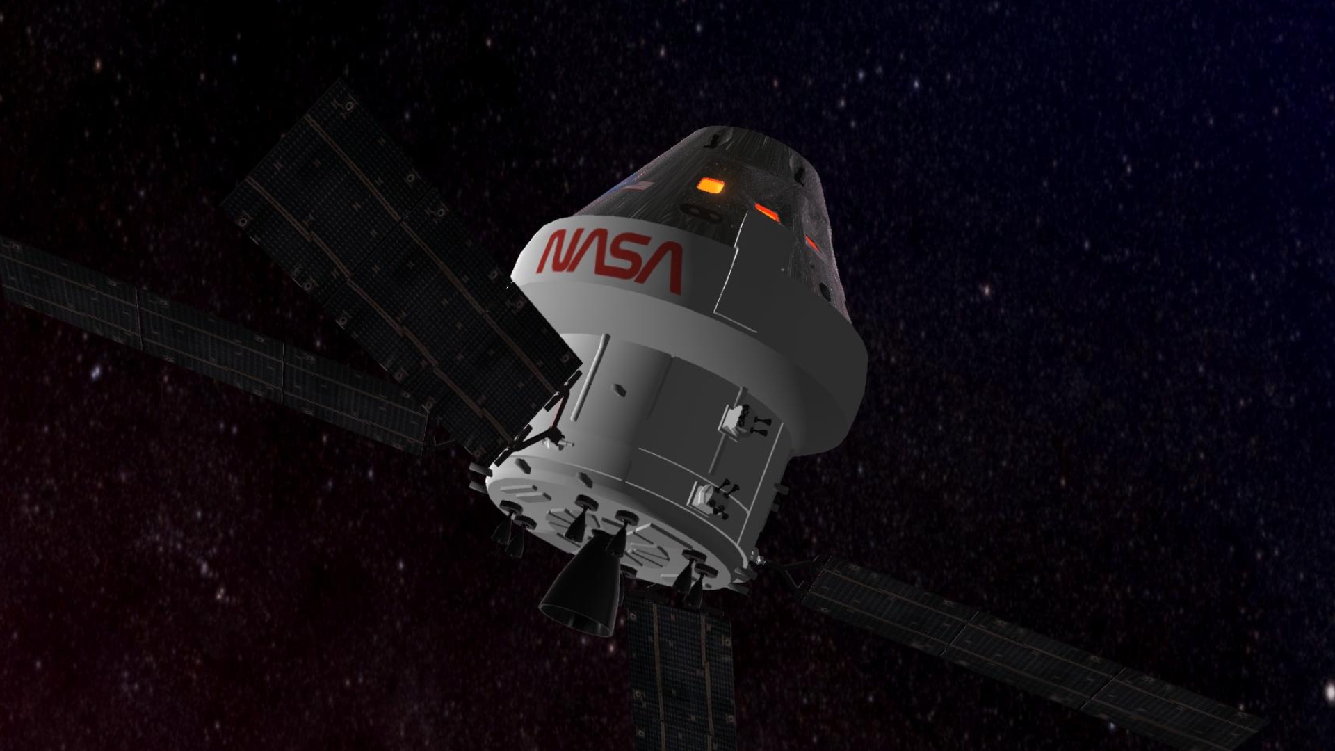 última luna del transbordador espacial