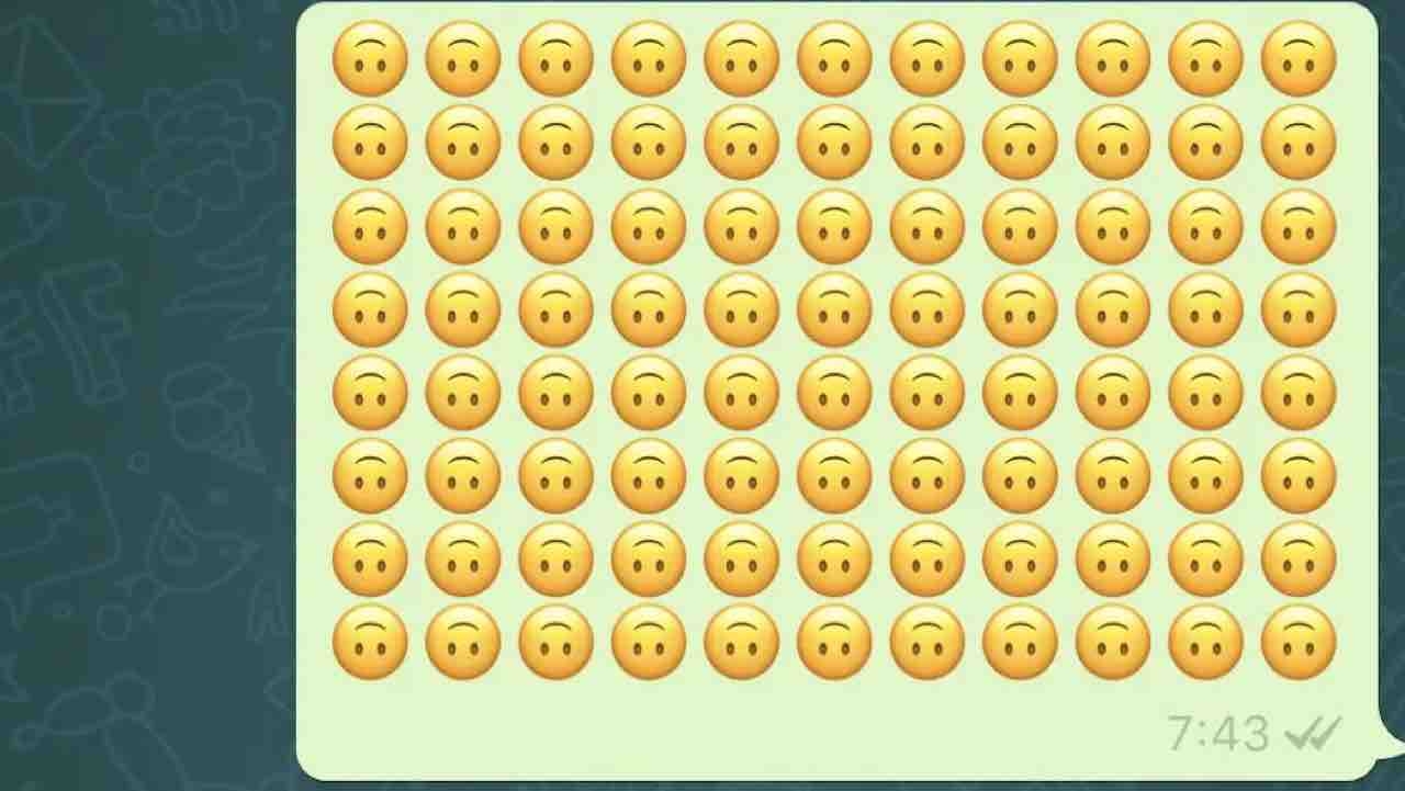 WhatsApp, Qué significa el emoji de la carita al revés