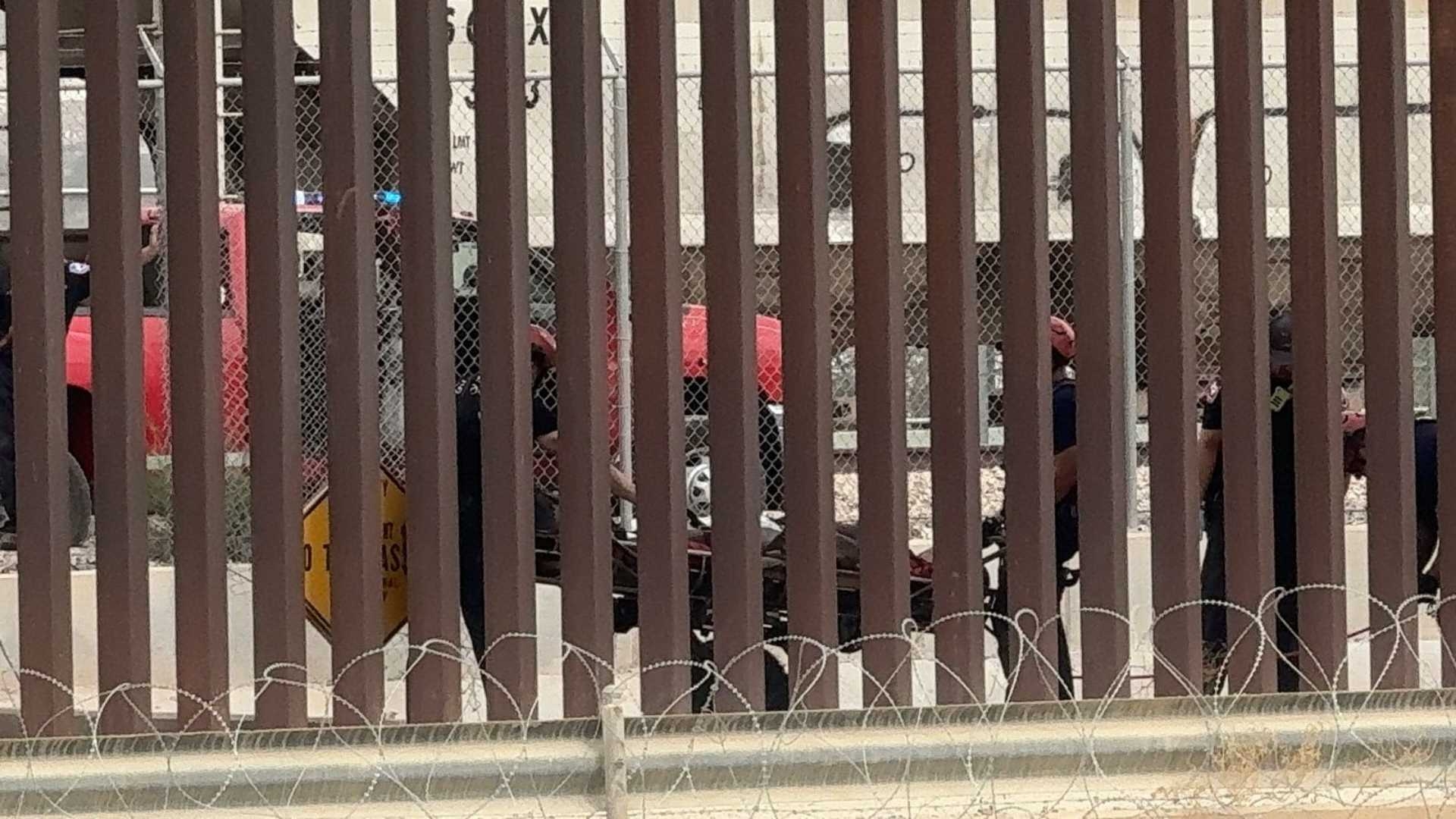 Migrant Rescue After Border Wall Jump