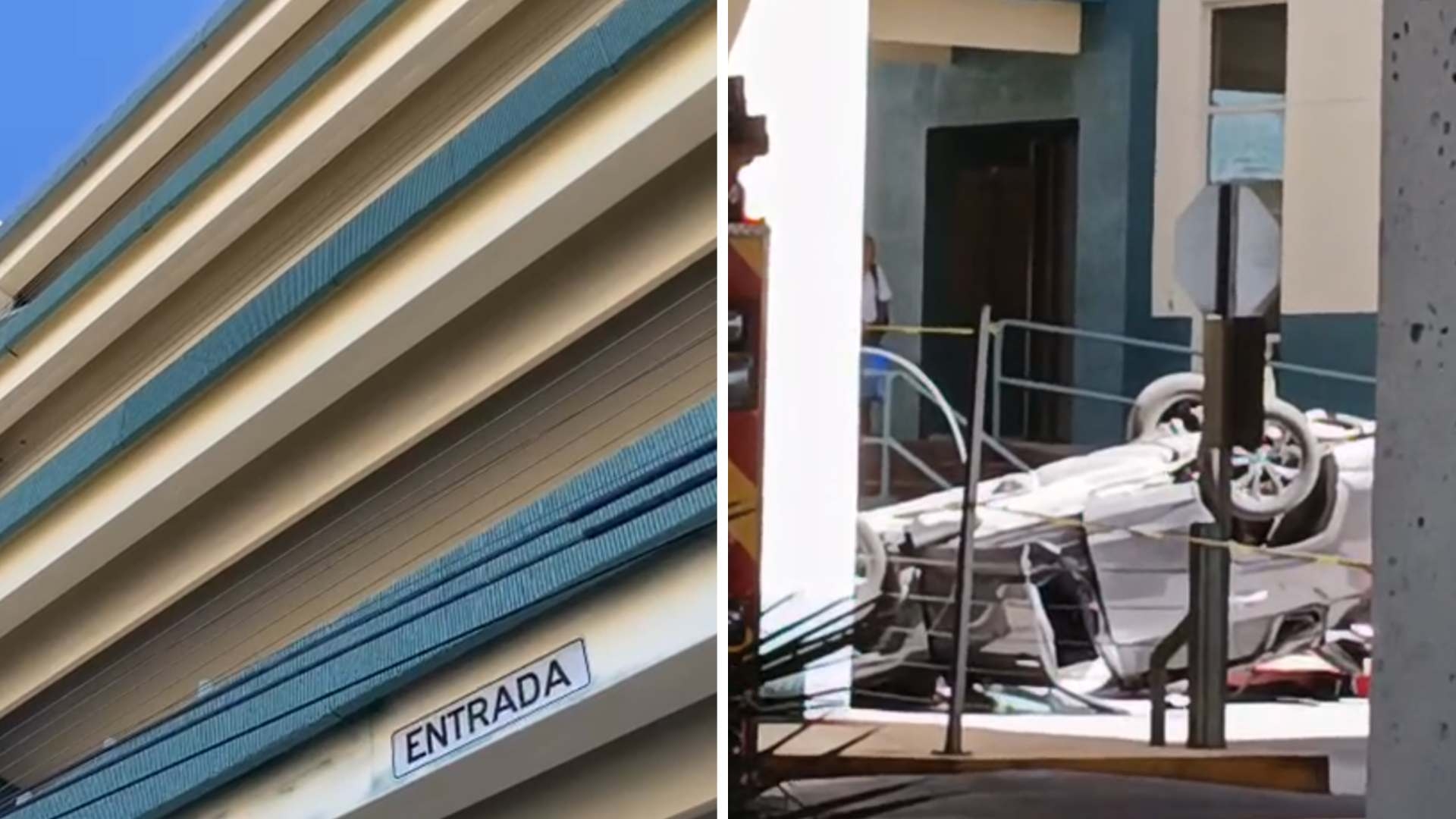Mujer Cae de un Segundo Piso de Estacionamiento A Bordo de su Vehículo ...