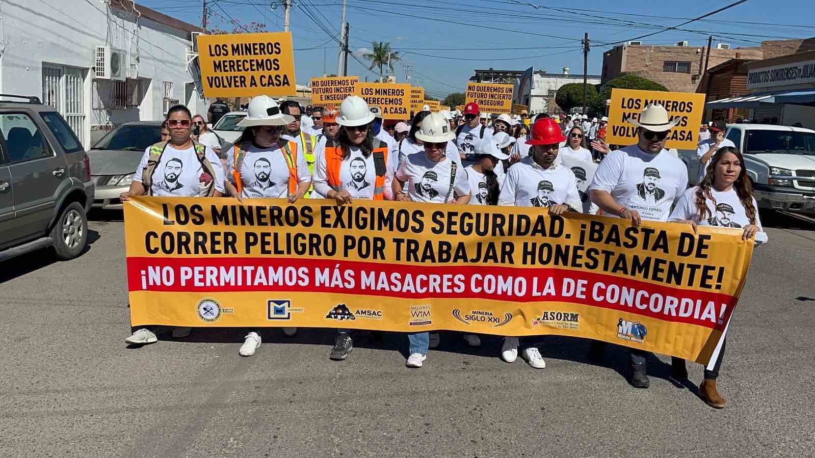 Da Inicio la Marcha en Hermosillo por Mineros Asesinados en Concordia,  Sinaloa | N+