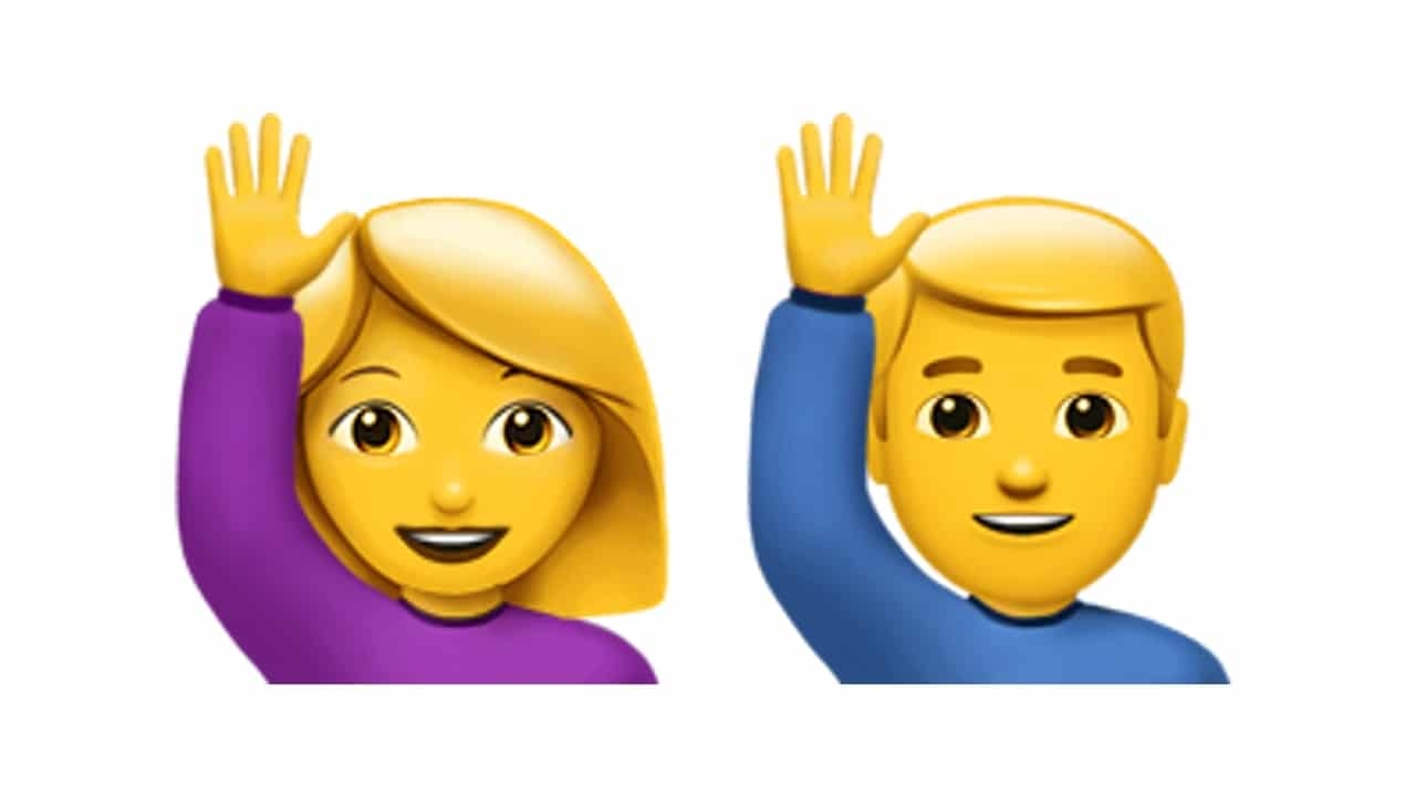 WhatsApp Qu significa el emoji de la persona con la mano arriba