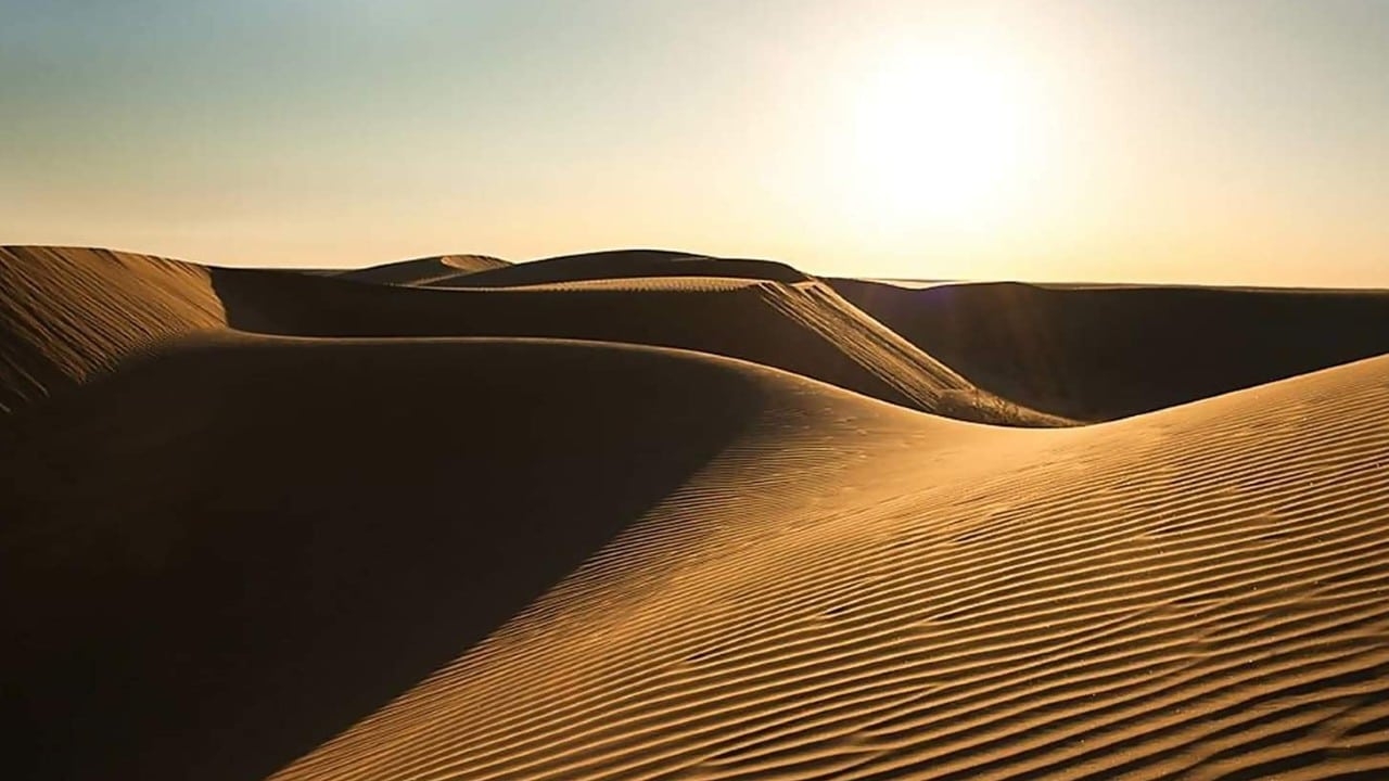 gran desierto de arena en el mapa mundial