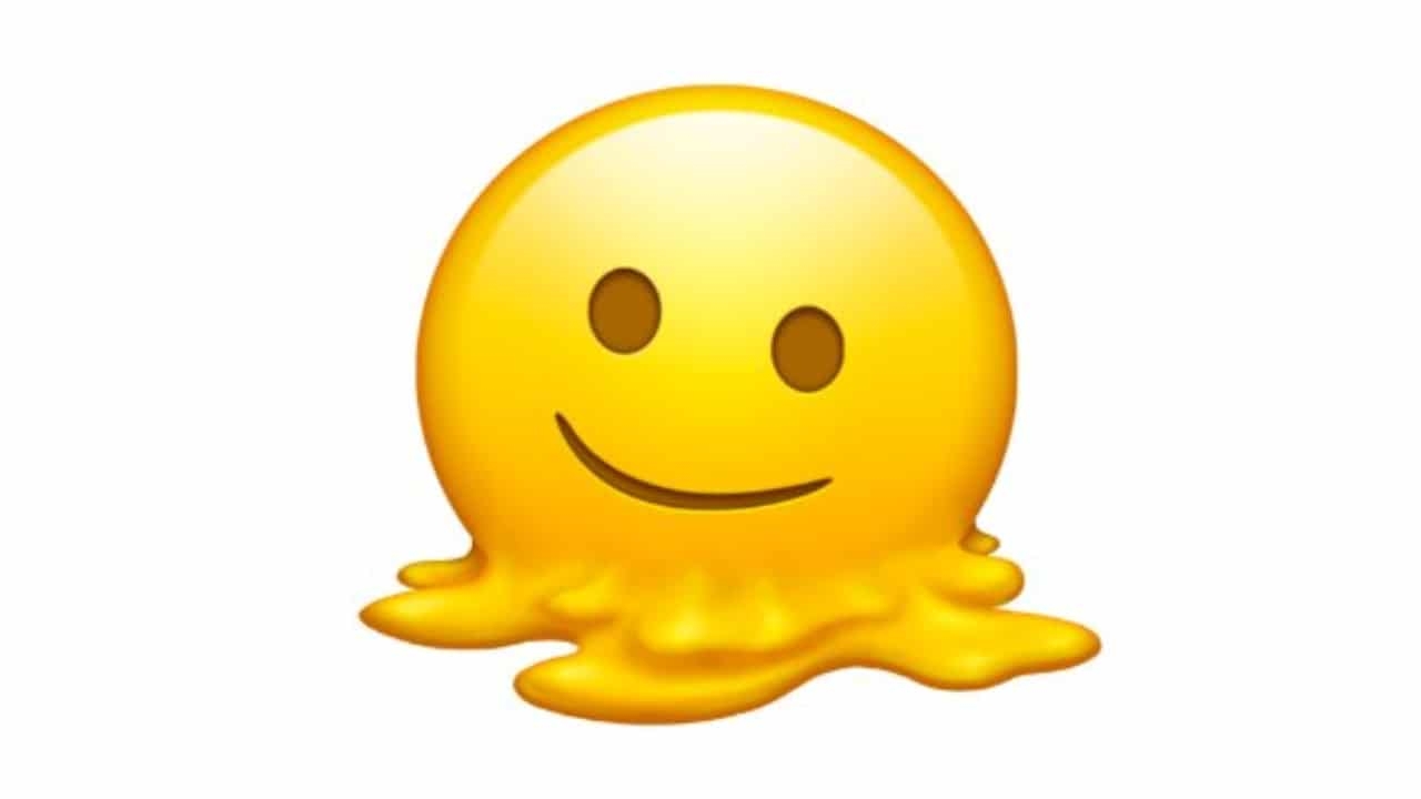 WhatsApp Qu significa el emoji de la cara derretida N