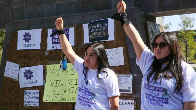 Colectivos feministas exigen castigo a quien ejerce violencia vicaria.