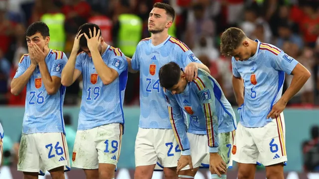 España cae ante Marruecos en octavos de final de Qatar 2022