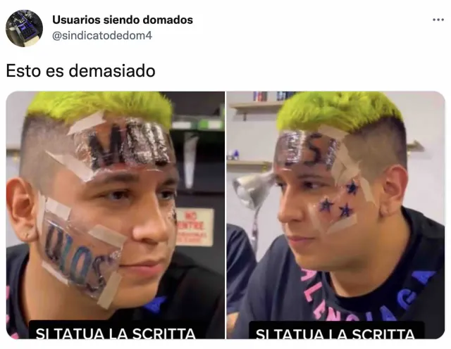 Joven se tatuó la cara en conmemoración del triunfo de Argentina