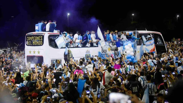 Reciben a selección de Argentina. Foto: Reuters