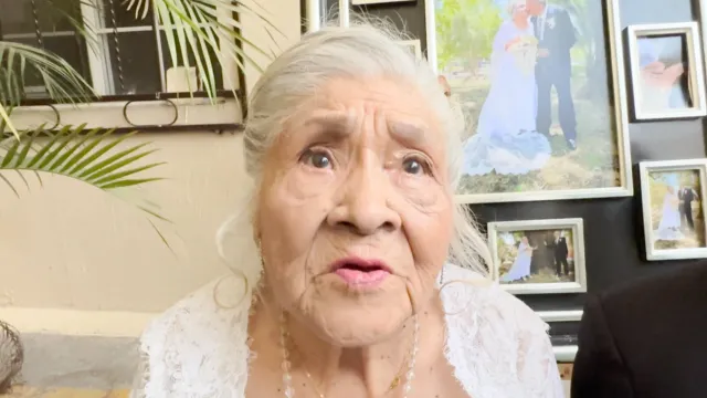 Anselma Romero Guzmán, Cumple 75 años de casada con su esposo