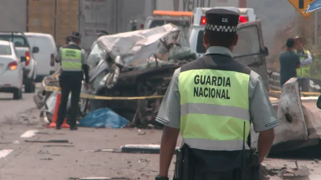 Guardia Nacional acudió al accidente como primeros respondientes
