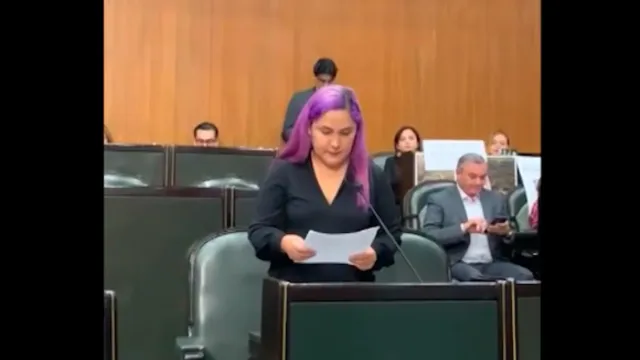 Jessica Martínez recordó decesos de menores en DIF Fabriles. Foto: Congreso del Estado de NL