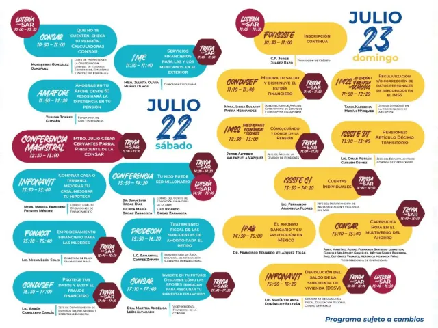 Programa feria de afores 2023 CDMX