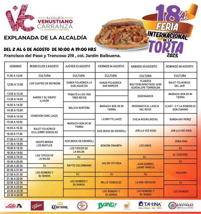 Feria de la Torta 2023 CDMX