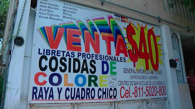 venta de libretas escolares en nuevo leon