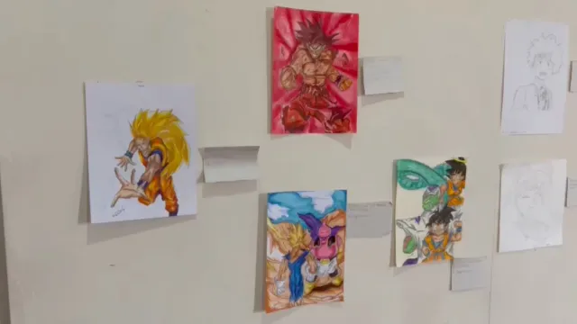 Obras del taller de dibujo del Museo de Córdoba. Foto: Carlos Da Silva