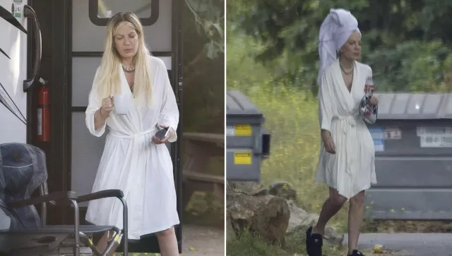 Tori Spelling ahora vive en una casa rodante