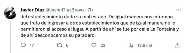 Segunda parte de la explicación de cámaras sobre desaparición Iñigo