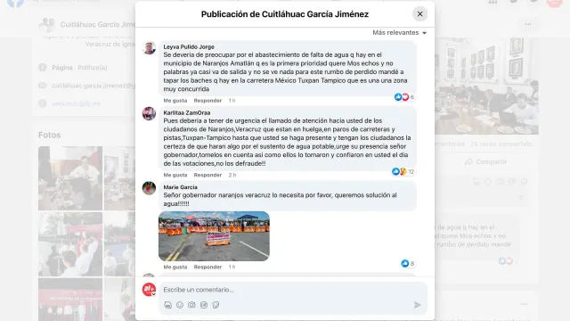 Piden a gobernador de Veracruz atender problema en Naranjos