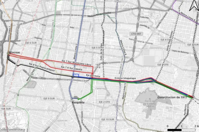 Ampliación del Trolebús Elevado Hasta Mixcoac: ¿Por qué vialidades Pasará?