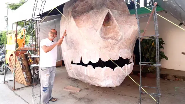 craneo de la catrina más alta del mundo en misantla