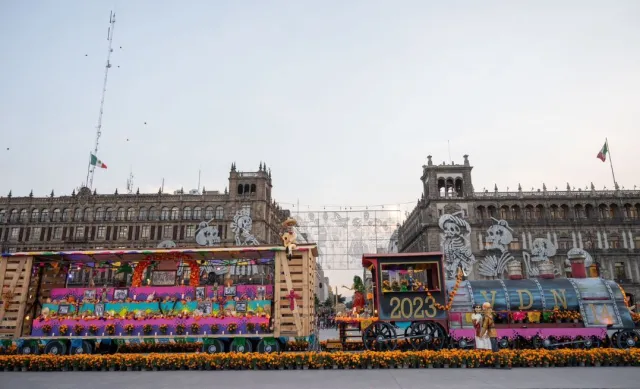 Así Se Ve la Mega Ofrenda del Zócalo 2023