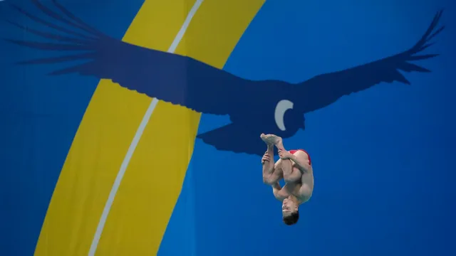 Olvera ya también ganó oro en trampolín de 1 metro. Foto: AP