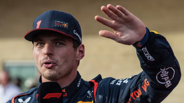 Max Verstappen en conferencia de prensa en Austin