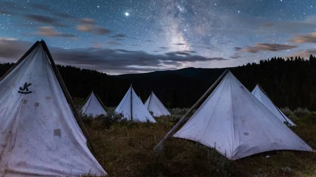 Wyoming Turismo Brand USA Viaje Lugares Camping