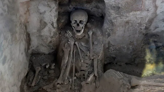 Tumba prehispánica en Cholula Puebla