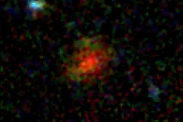 Imagen tomada por el James Webb de la galaxia AzTECC71