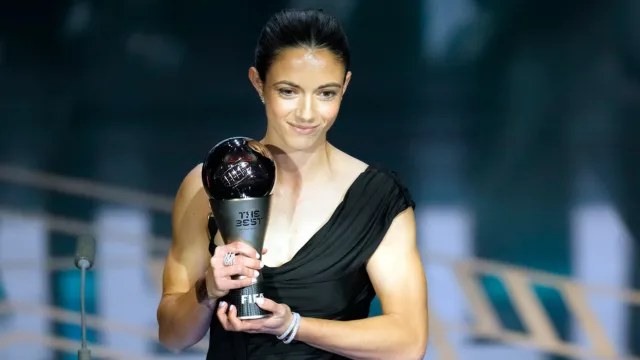 Aitana también se llevó el Balón de Oro en octubre. Foto: AP