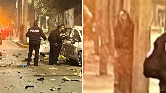 Supuesto fantasma en foto de accidente en Coyoacán