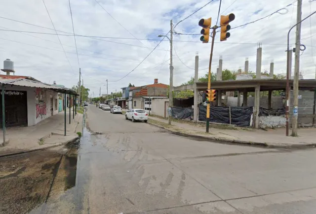 Cruce donde policía mató asaltante en La Matanza, Buenos Aires