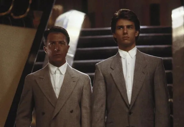 Dustin Hoffman y Tom Cruise en Rain Man