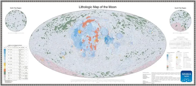 Muestra de nuevo atlas de la Luna hecho por científicos de China