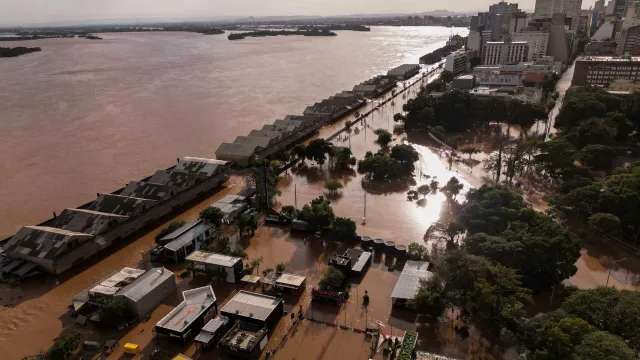 Inundación en Porto Alegre, Brasil