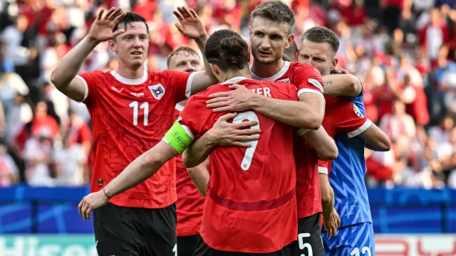 Austria echó de la Euro a la Polonia de Robert Lewandowski. Foto AFP