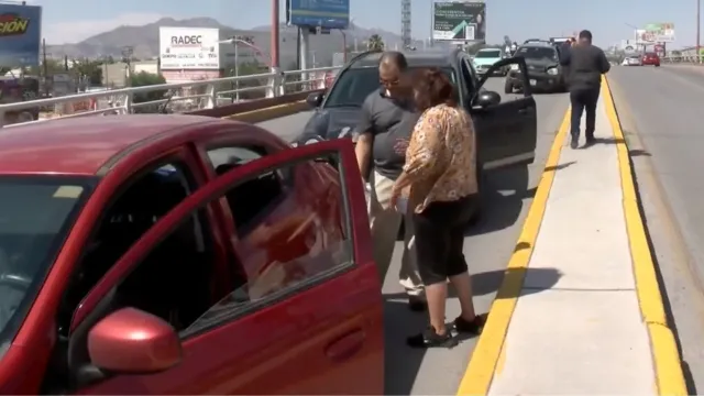 Carambola de Seis Vehículos en Puente al Norte de Ciudad Juárez