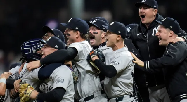 Los Yankees de Nueva York dieron cuenta de Guardians de Cleveland en la Serie de Campeonato de la Liga Americana. Foto AP