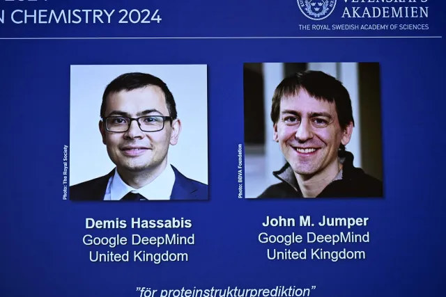 John Jumper y Demis Hassabis, ganadores del Premio Nobel de Química 2024