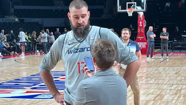 Jonas Valanciunas es una de las estrellas de los Wizards. Foto Sergio Meléndez N+