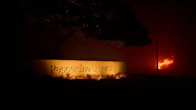 Foto del Incendio Forestal Franklin en Malibú, California, Estados Unidos