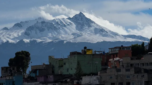 Volcán Xinantécatl después de nevada en febrero de 2024. Foto: Cuartoscuro | Archivo