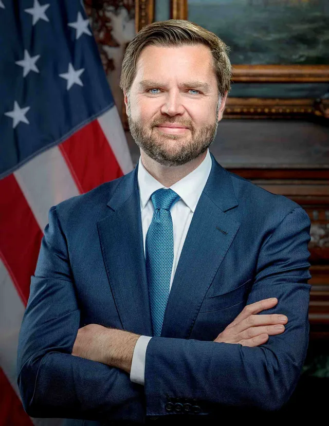 Retrato oficial del vicepresidente 50 de EUA, JD Vance. Foto: EFE | Equipo de transición